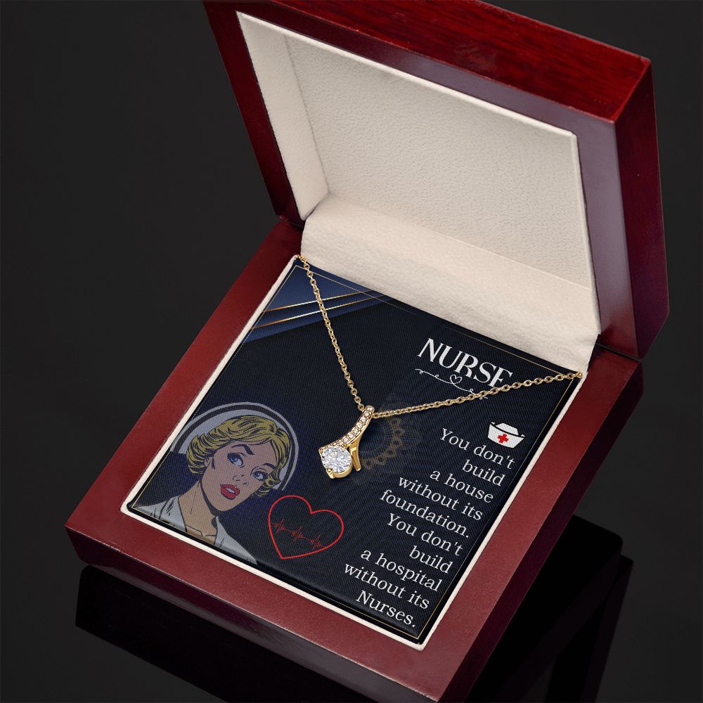 Nurse Alluring Ribbon Necklace-Express Your Love Gifts
