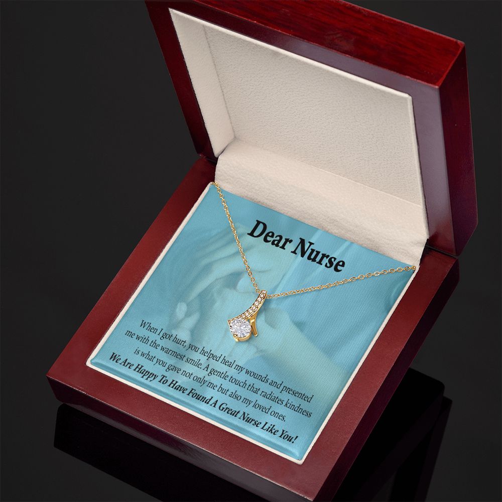 Nurse Thank You Alluring Ribbon Necklace-Express Your Love Gifts