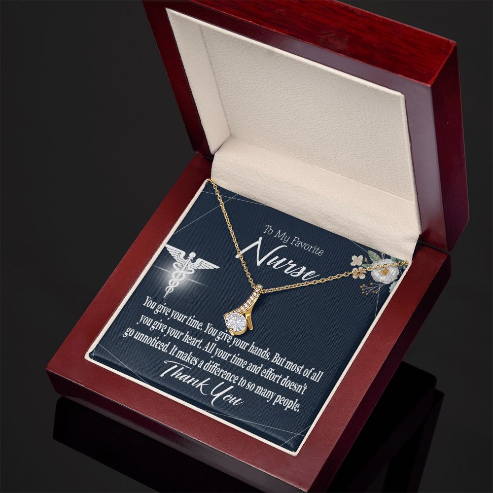 You Don't Go Unnoticed Alluring Ribbon Necklace-Express Your Love Gifts