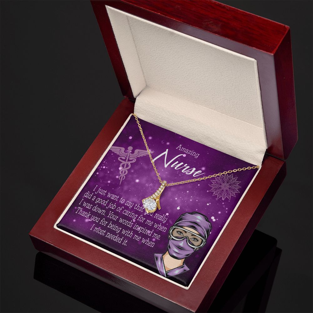 Thanks for Being There Alluring Ribbon Necklace-Express Your Love Gifts