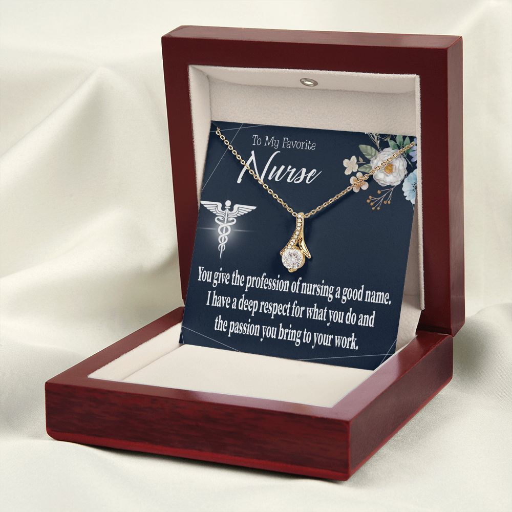 Deep Respect Alluring Ribbon Necklace-Express Your Love Gifts