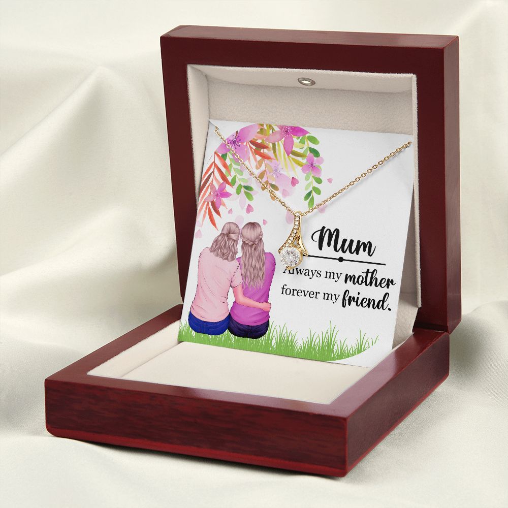 Mum Always my Mother Alluring Ribbon Necklace-Express Your Love Gifts