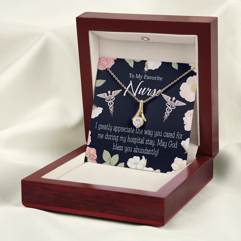 God Bless You Abundantly! Alluring Ribbon Necklace-Express Your Love Gifts