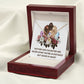 Mother and Daughter Never Apart Alluring Ribbon Necklace-Express Your Love Gifts