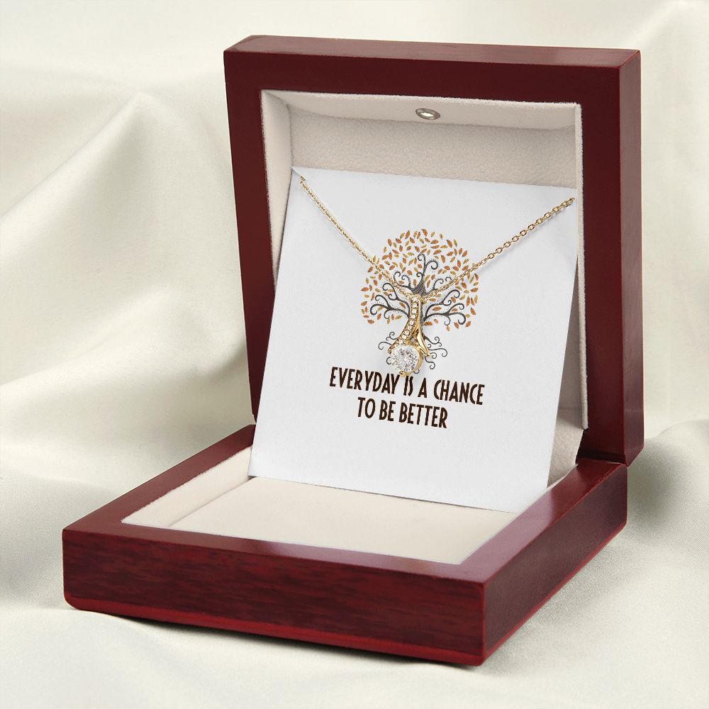 Everyday is a Chance Alluring Ribbon Necklace-Express Your Love Gifts