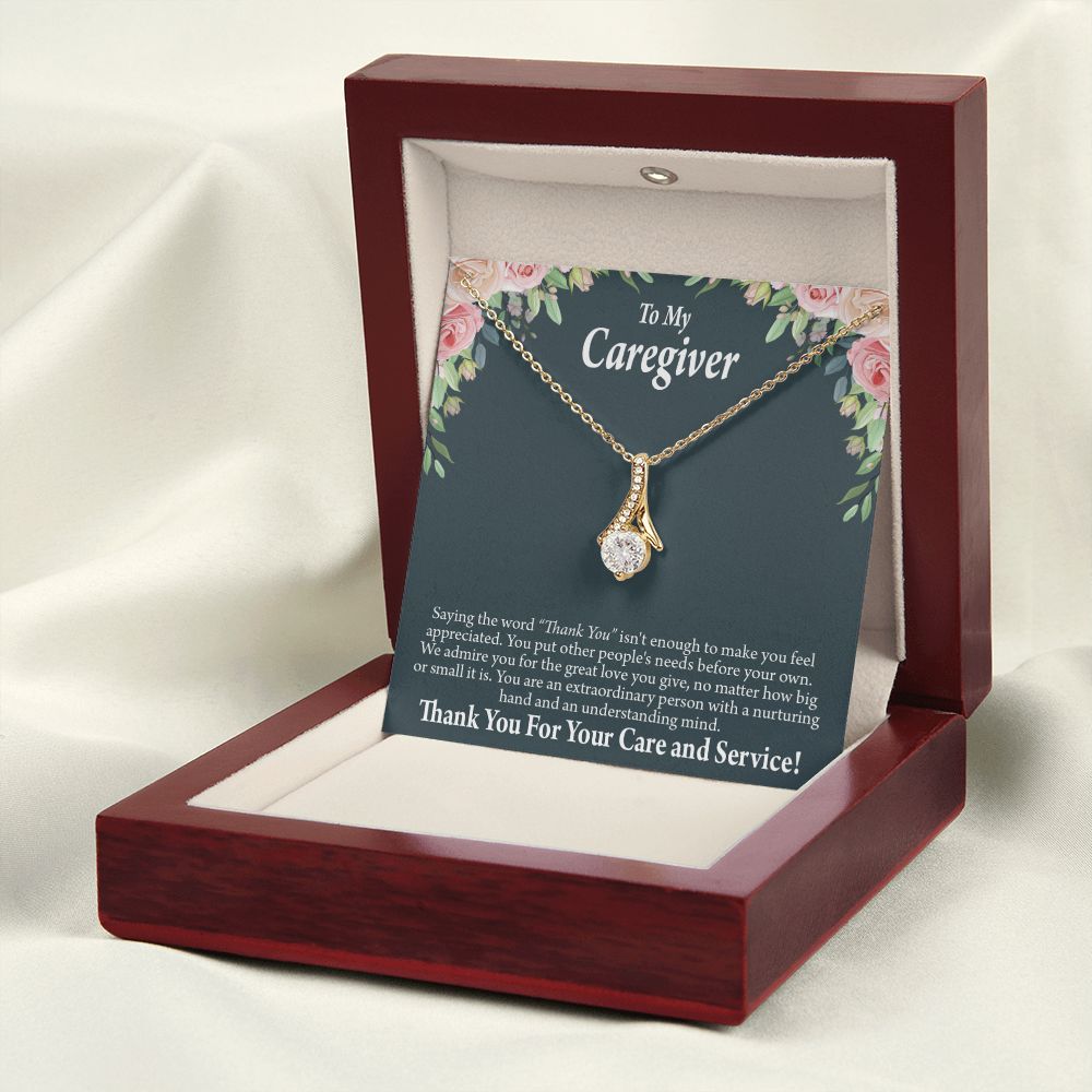 Gift Ideas For Caregivers Alluring Ribbon Necklace-Express Your Love Gifts