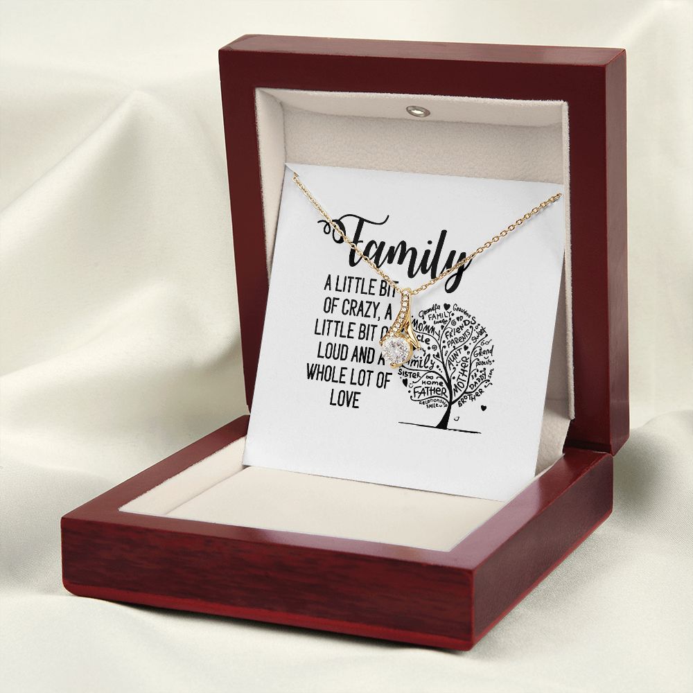 Family Alluring Ribbon Necklace-Express Your Love Gifts