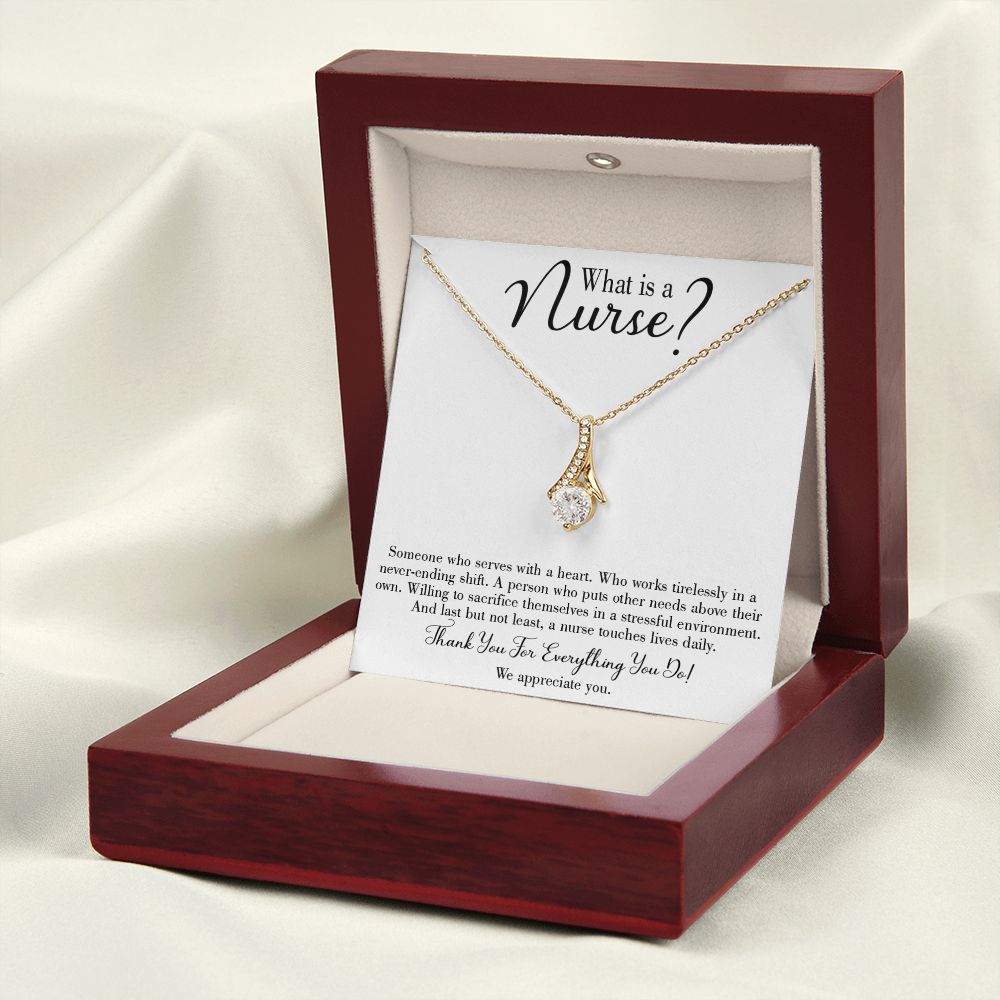 What is a Nurse Alluring Ribbon Necklace-Express Your Love Gifts