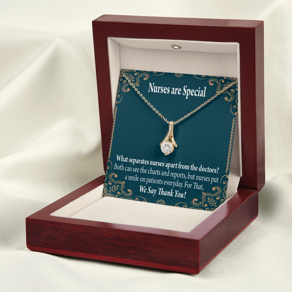 Nurses are Special Alluring Ribbon Necklace-Express Your Love Gifts