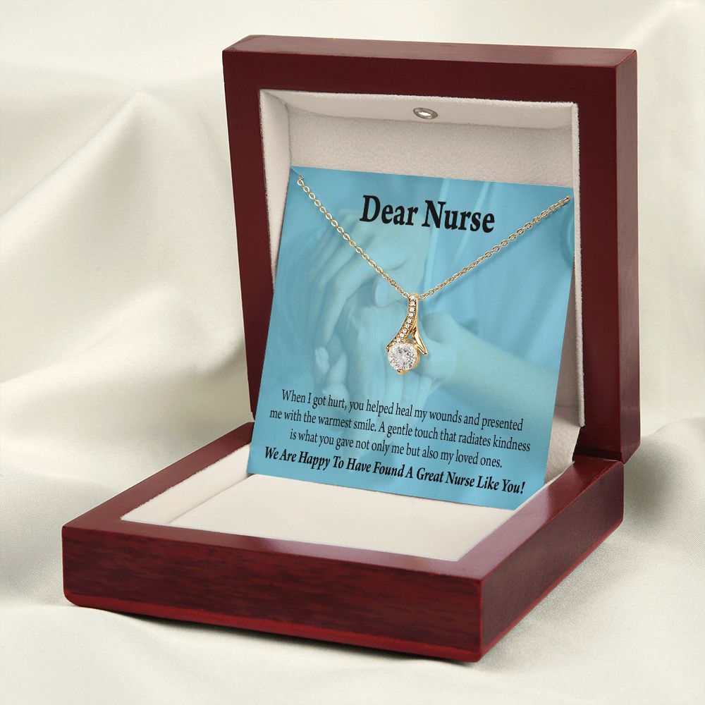 Nurse Thank You Alluring Ribbon Necklace-Express Your Love Gifts