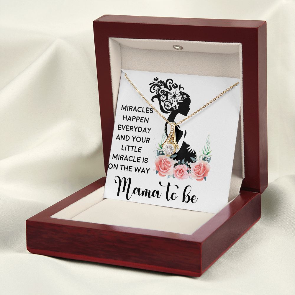 Mama To Be Alluring Ribbon Necklace-Express Your Love Gifts