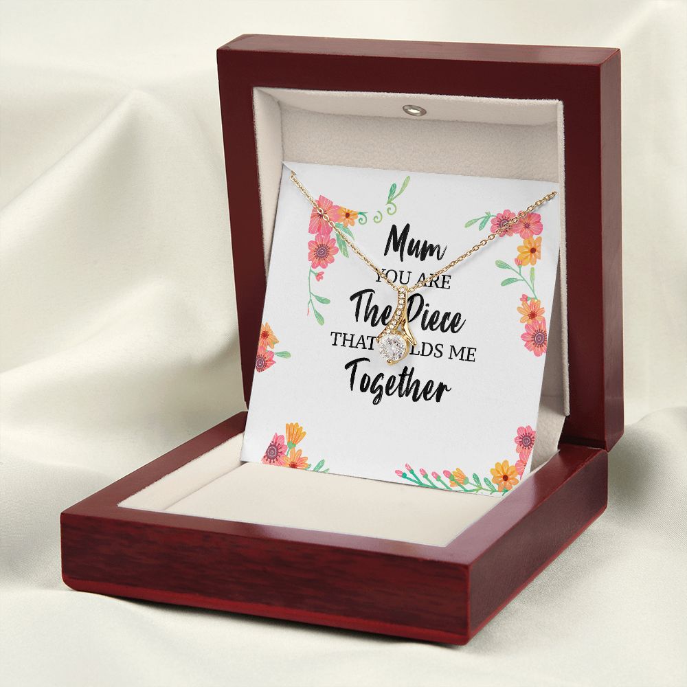 Mum You Are The Piece Alluring Ribbon Necklace-Express Your Love Gifts