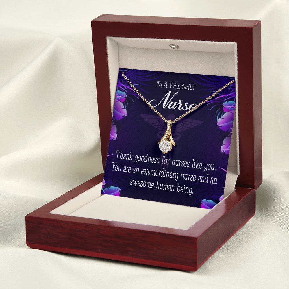 Extraordinary Nurse Alluring Ribbon Necklace-Express Your Love Gifts