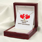 Together We Just Fit Alluring Ribbon Necklace-Express Your Love Gifts