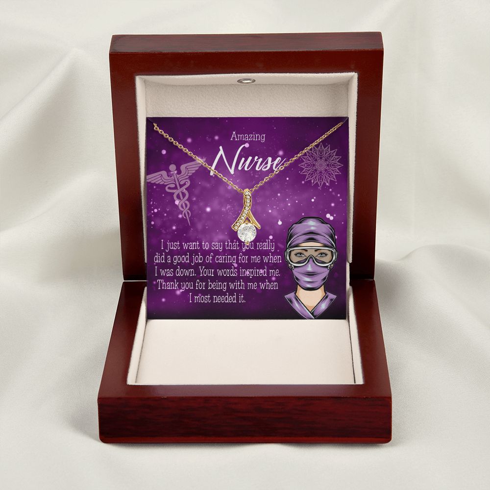 Thanks for Being There Alluring Ribbon Necklace-Express Your Love Gifts