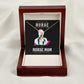 Behind Every Mom Nurse Alluring Ribbon Necklace-Express Your Love Gifts