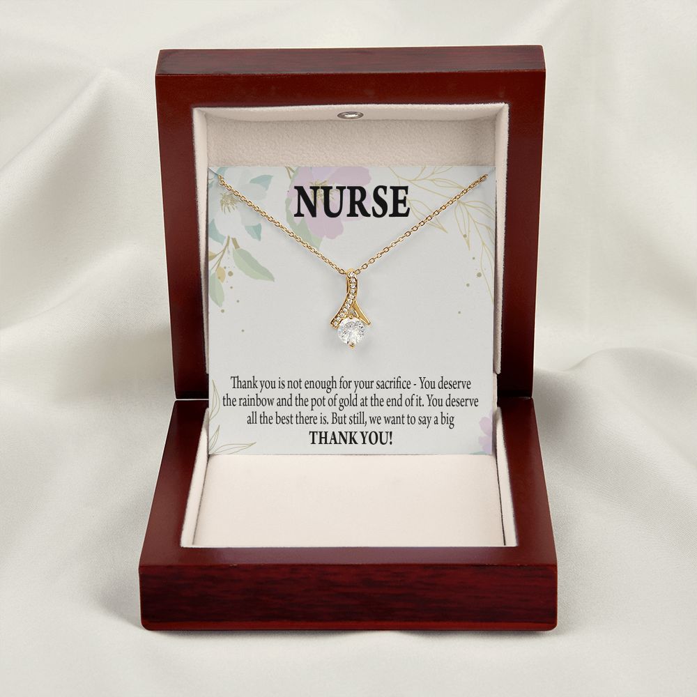 Gift For Healthcare Workers Alluring Ribbon Necklace-Express Your Love Gifts