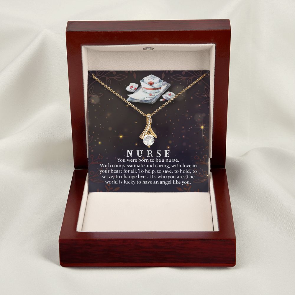 You Were Born to Be Alluring Ribbon Necklace-Express Your Love Gifts
