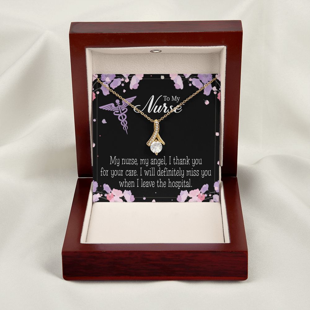 My Nurse, My Angel Alluring Ribbon Necklace-Express Your Love Gifts