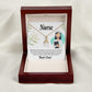 Simple Thank You Nurse Alluring Ribbon Necklace-Express Your Love Gifts