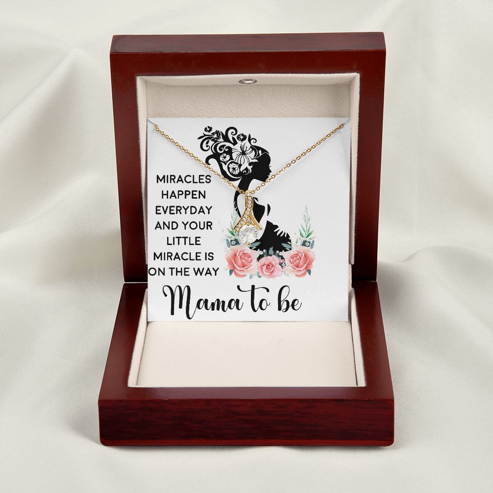Mama To Be Alluring Ribbon Necklace-Express Your Love Gifts