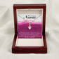 Inspirational Message for Nurse Alluring Ribbon Necklace-Express Your Love Gifts