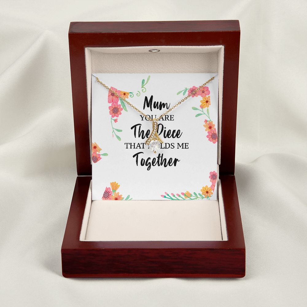 Mum You Are The Piece Alluring Ribbon Necklace-Express Your Love Gifts