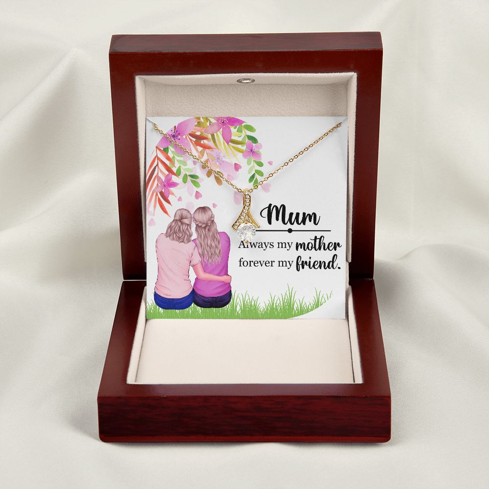 Mum Always my Mother Alluring Ribbon Necklace-Express Your Love Gifts