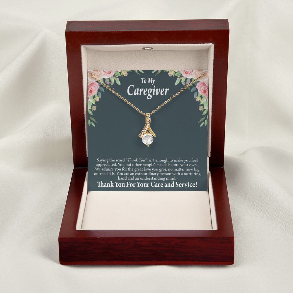Gift Ideas For Caregivers Alluring Ribbon Necklace-Express Your Love Gifts