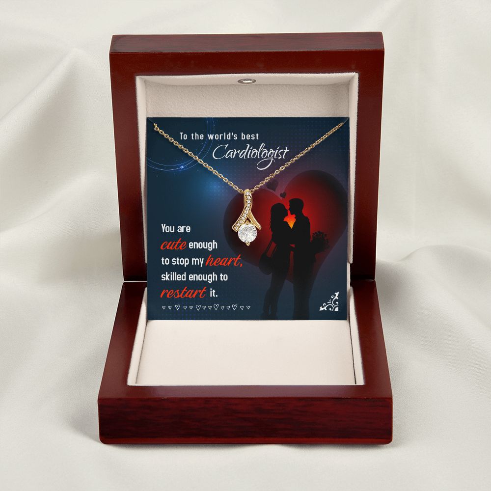 Cute Enough to Stop Alluring Ribbon Necklace-Express Your Love Gifts