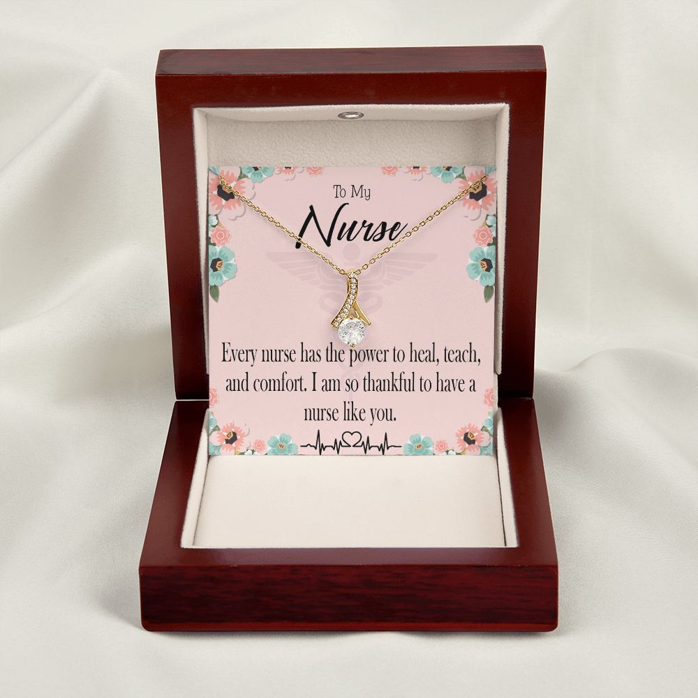 Power to Heal Alluring Ribbon Necklace-Express Your Love Gifts