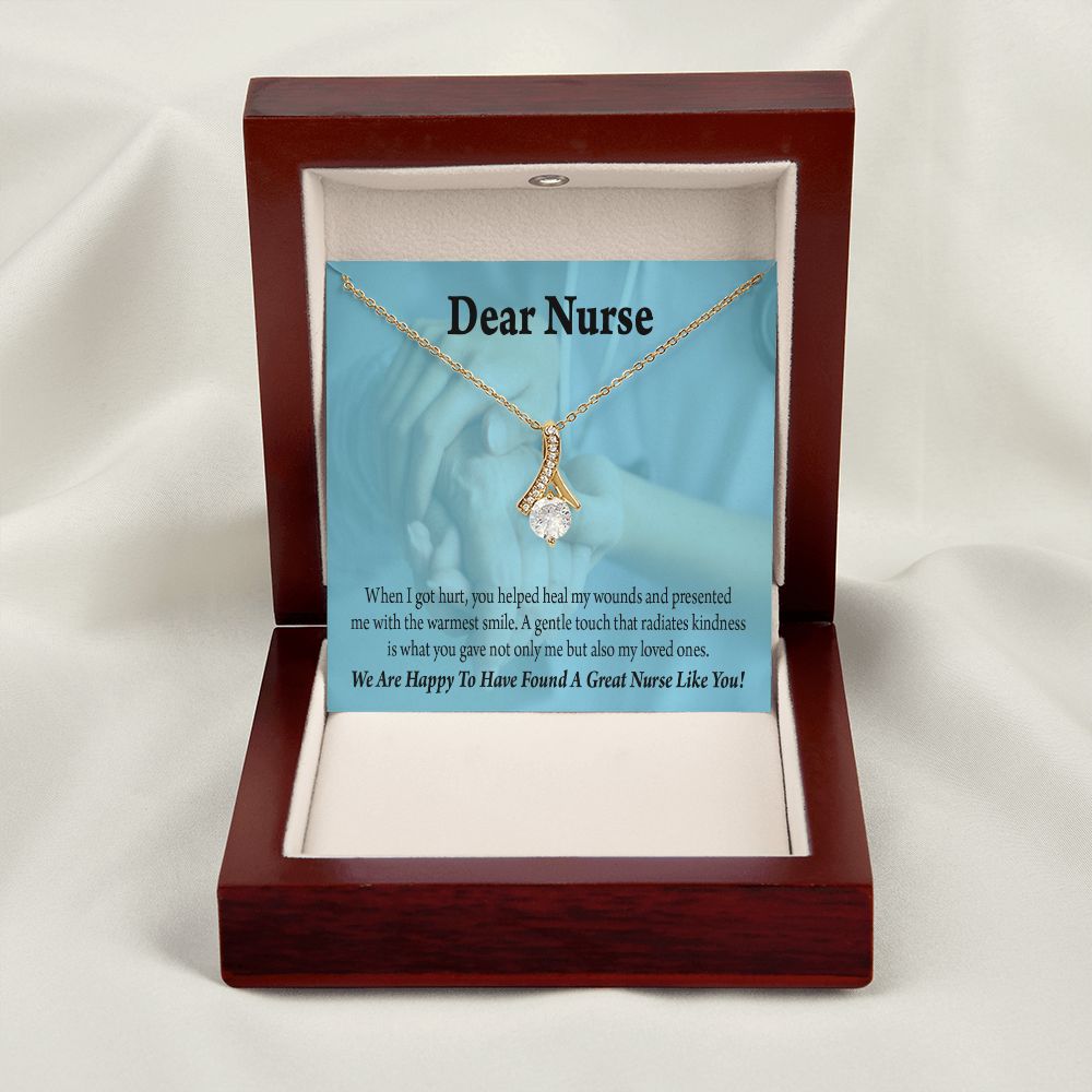 Nurse Thank You Alluring Ribbon Necklace-Express Your Love Gifts