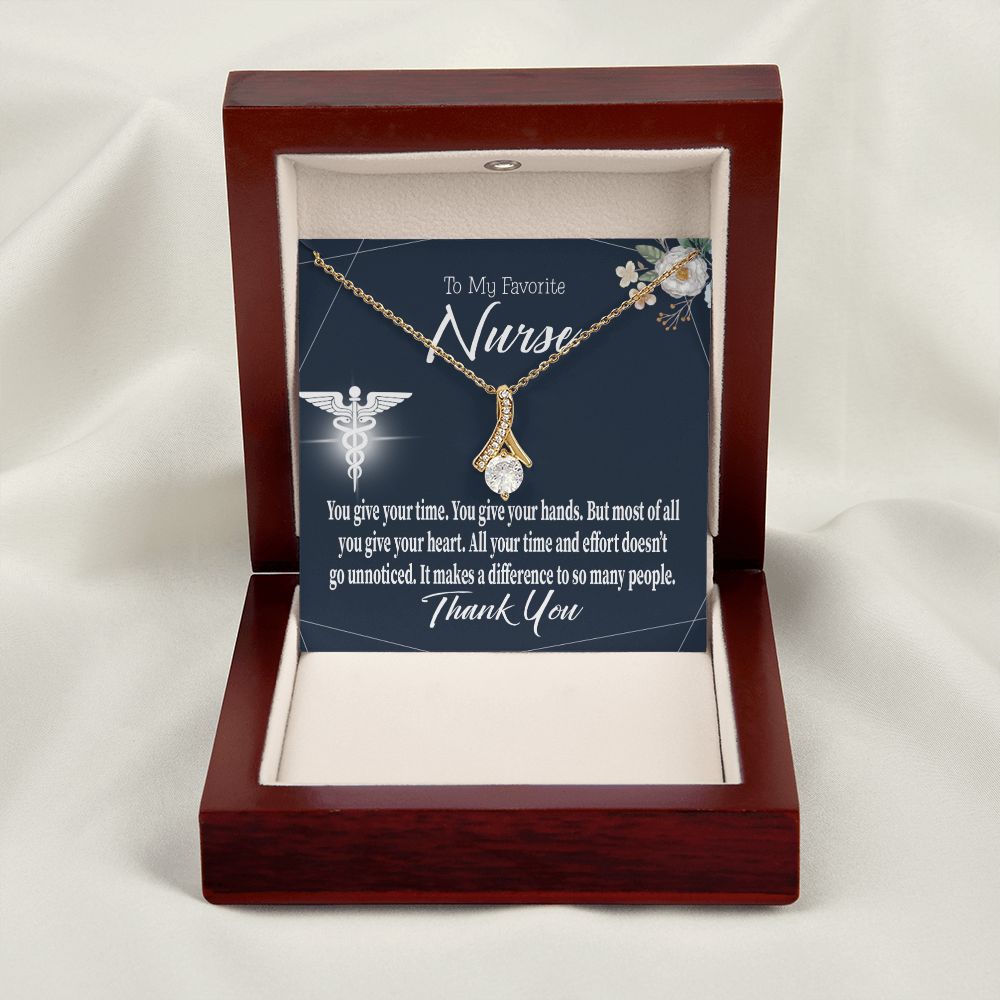 You Don't Go Unnoticed Alluring Ribbon Necklace-Express Your Love Gifts