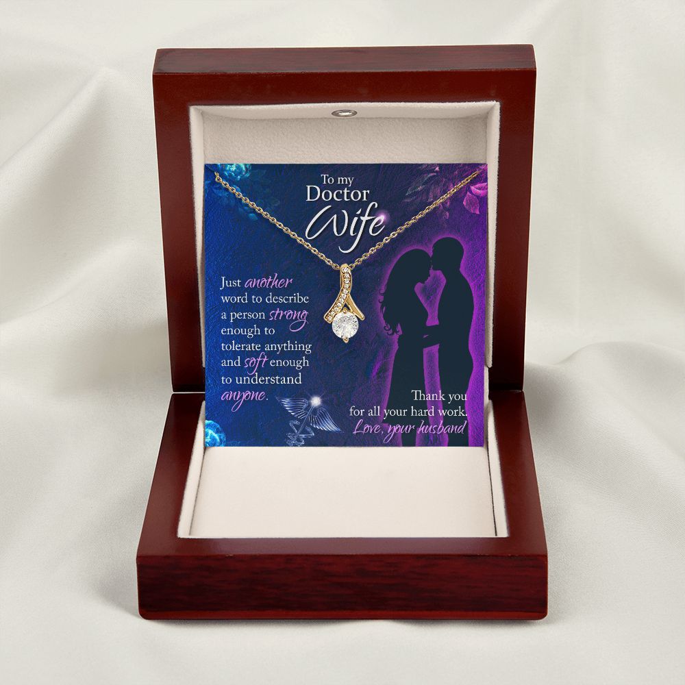 Just Another Word Alluring Ribbon Necklace-Express Your Love Gifts