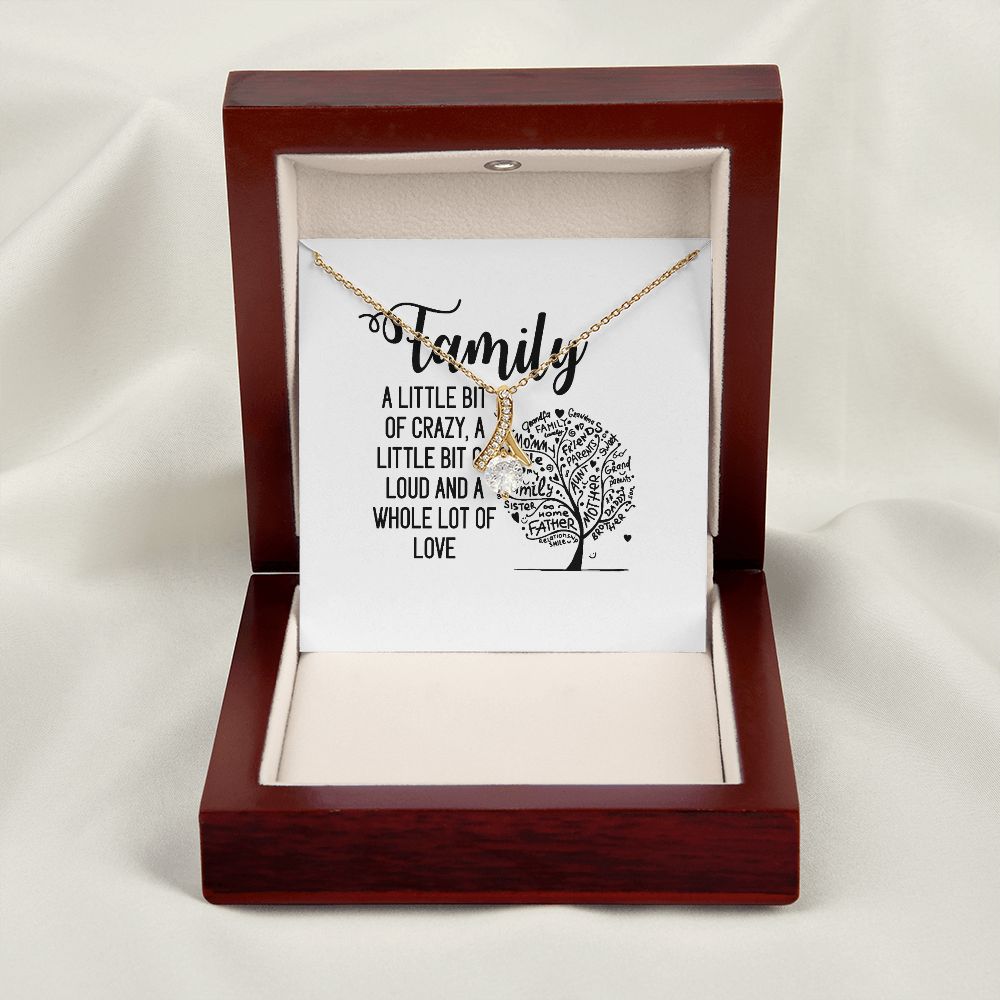 Family Alluring Ribbon Necklace-Express Your Love Gifts