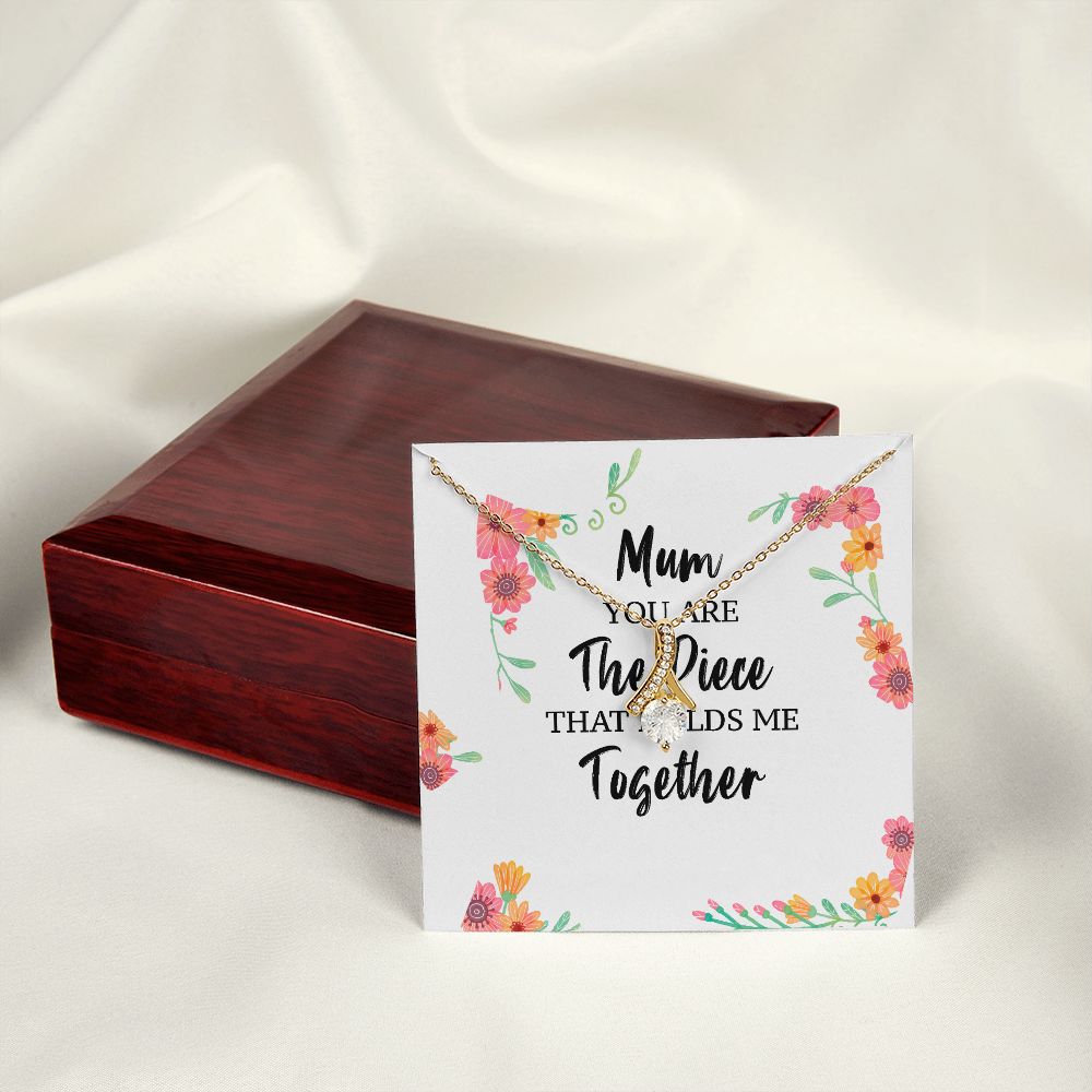 Mum You Are The Piece Alluring Ribbon Necklace-Express Your Love Gifts