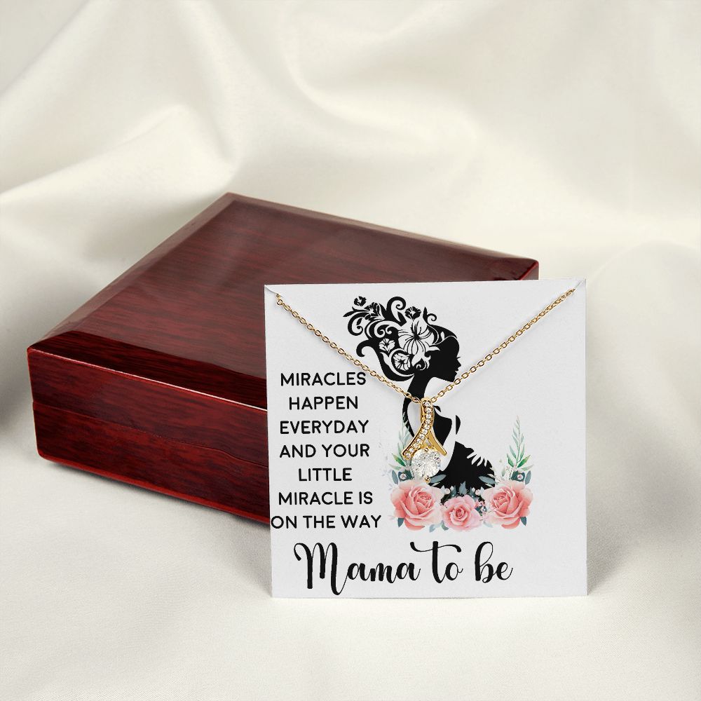 Mama To Be Alluring Ribbon Necklace-Express Your Love Gifts