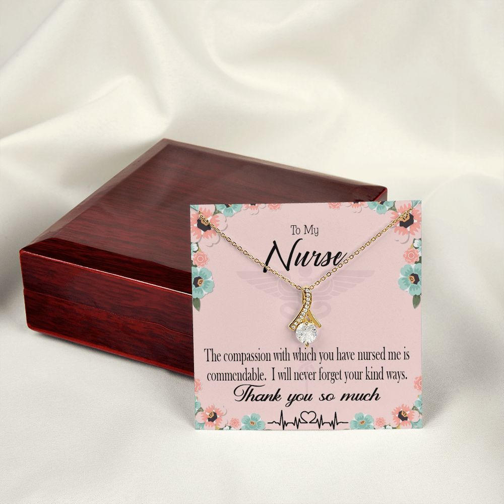 Commendable Nurse Alluring Ribbon Necklace-Express Your Love Gifts