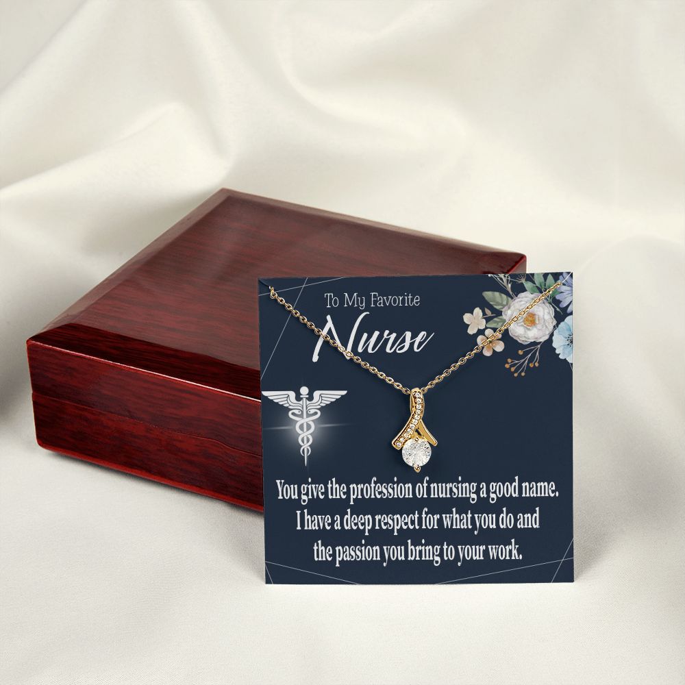 Deep Respect Alluring Ribbon Necklace-Express Your Love Gifts
