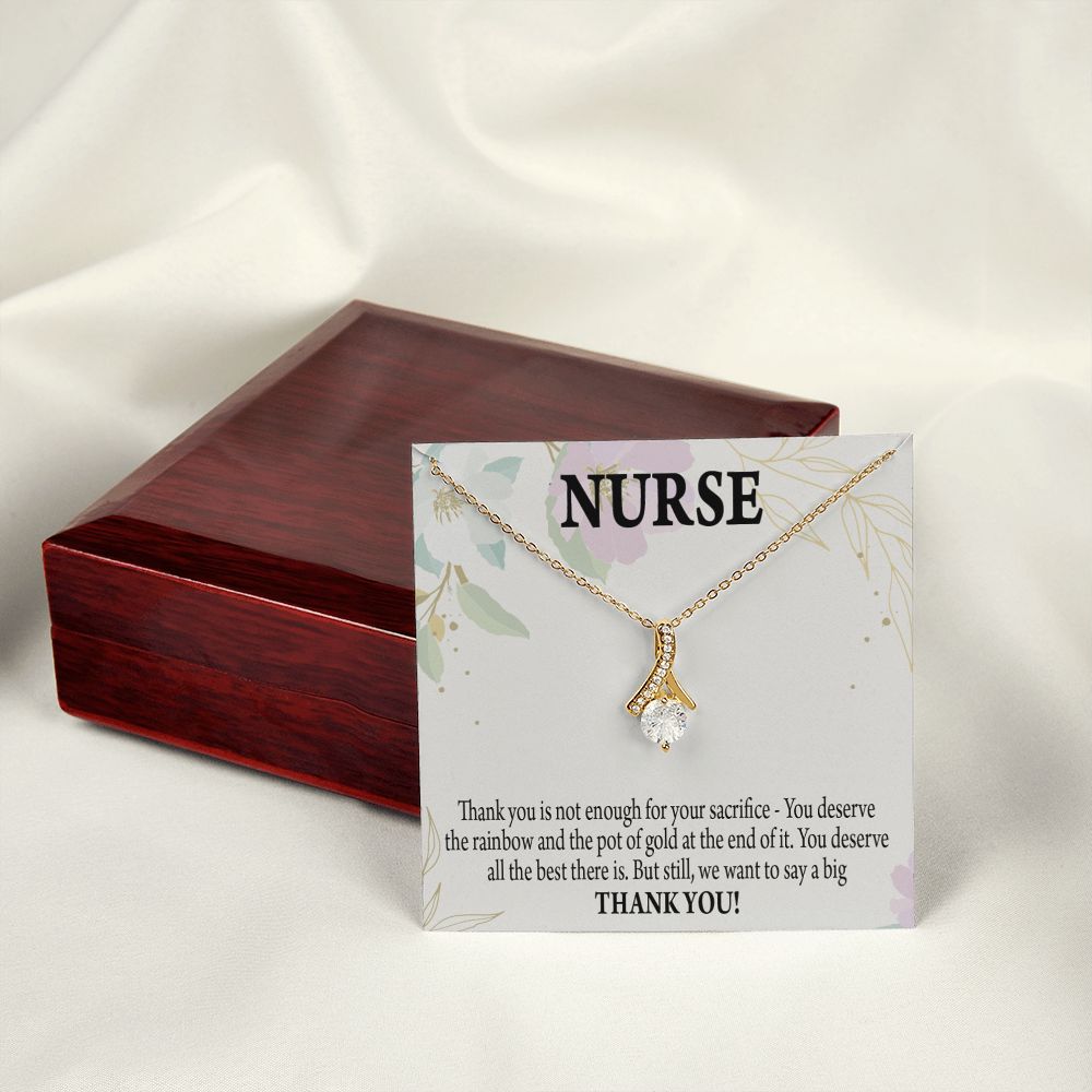 Gift For Healthcare Workers Alluring Ribbon Necklace-Express Your Love Gifts