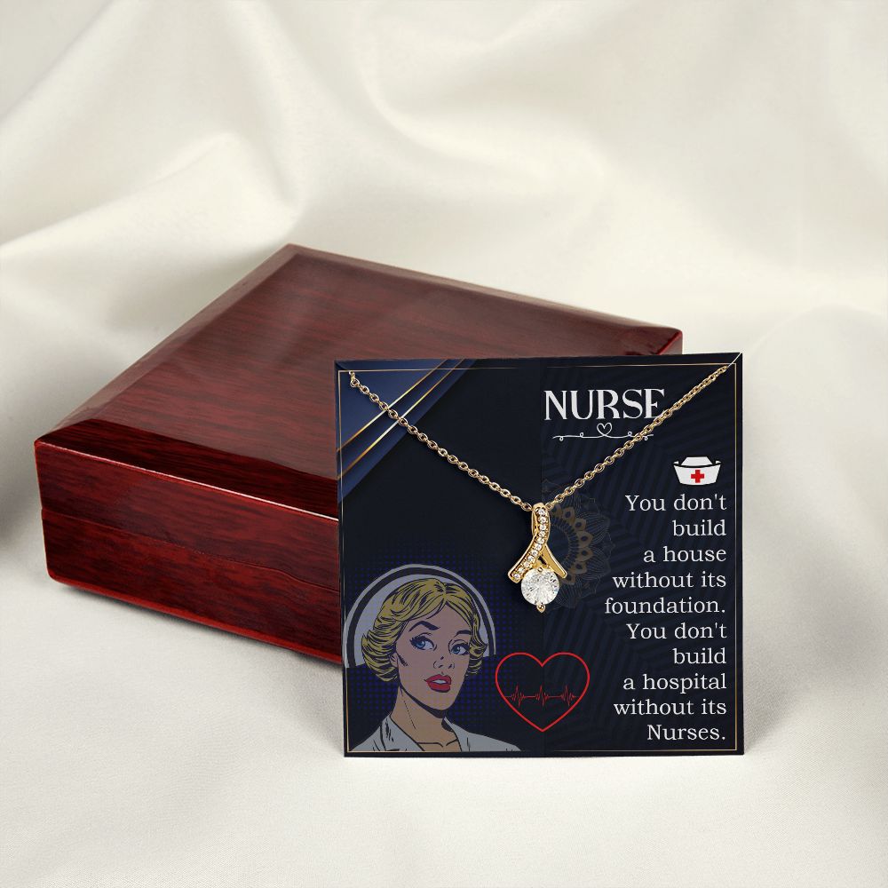 Nurse Alluring Ribbon Necklace-Express Your Love Gifts