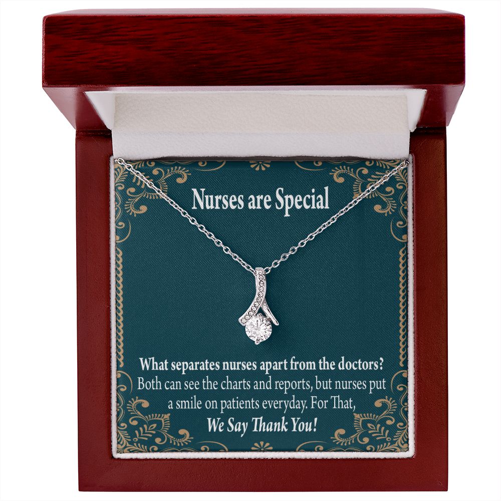 Nurses are Special Alluring Ribbon Necklace-Express Your Love Gifts