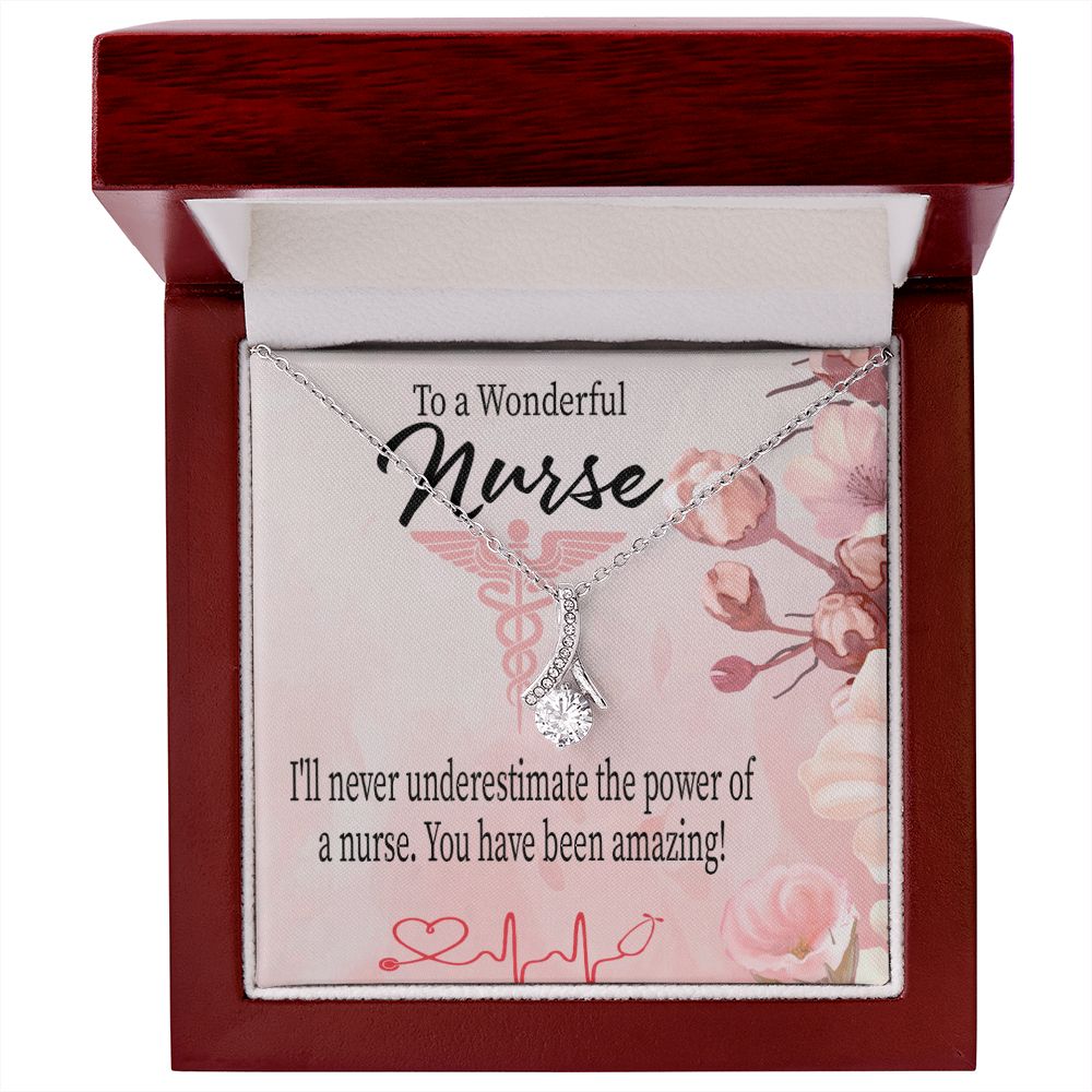 Amazing Nurse Alluring Ribbon Necklace-Express Your Love Gifts
