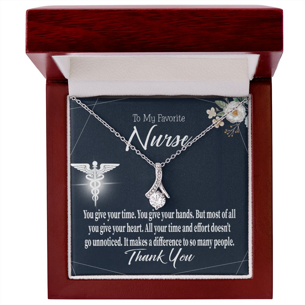 You Don't Go Unnoticed Alluring Ribbon Necklace-Express Your Love Gifts