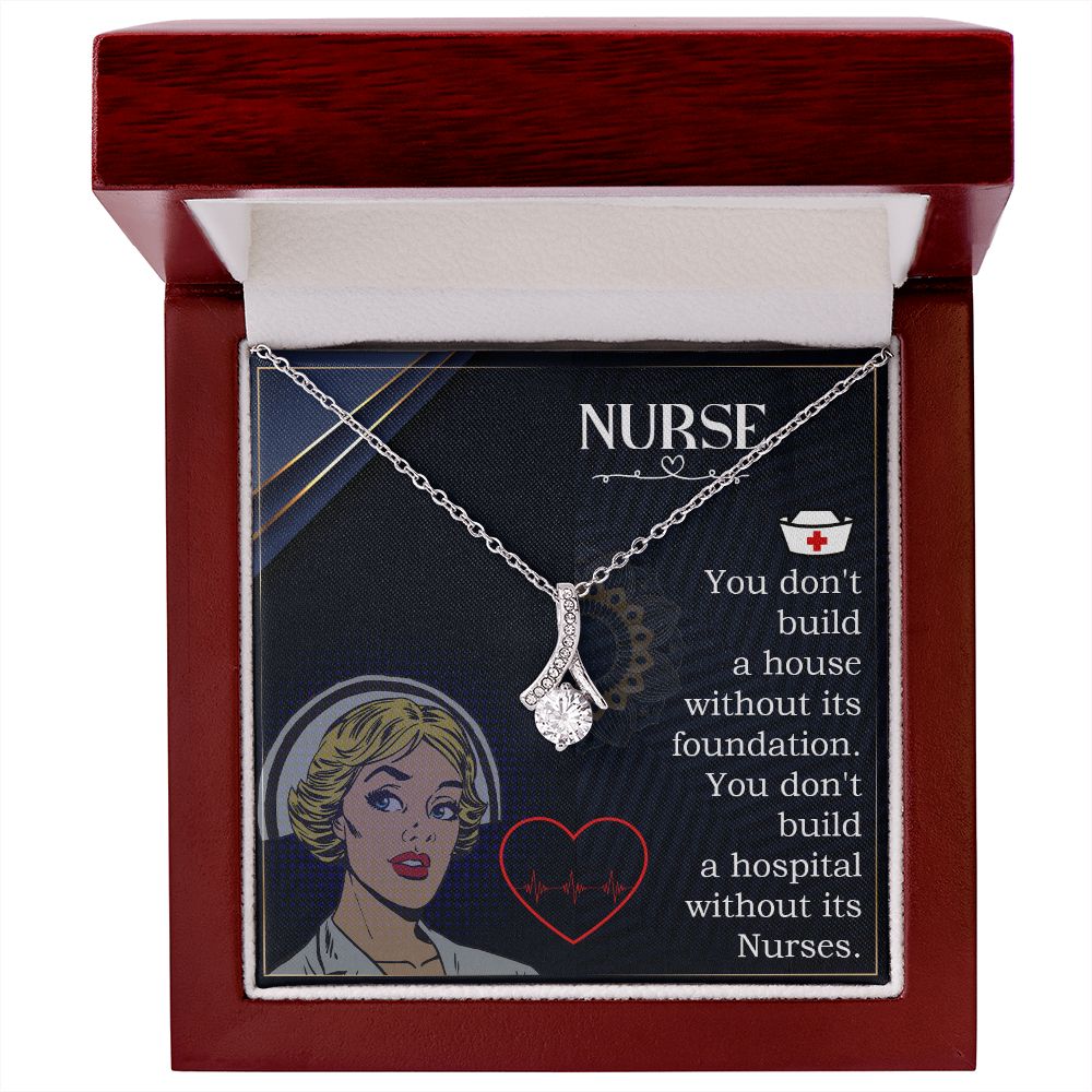 Nurse Alluring Ribbon Necklace-Express Your Love Gifts