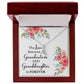 The Love Between a Grandmother and Granddaughter Alluring Ribbon Necklace-Express Your Love Gifts