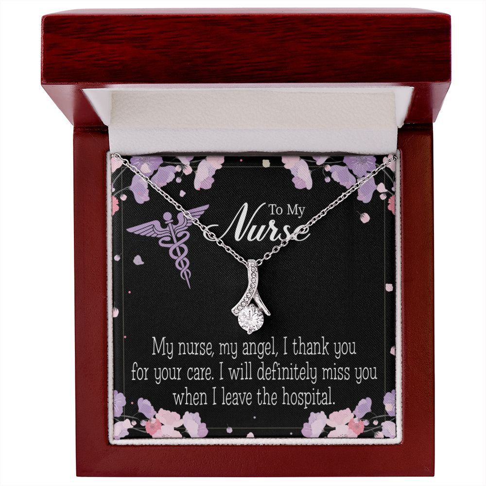 My Nurse, My Angel Alluring Ribbon Necklace-Express Your Love Gifts