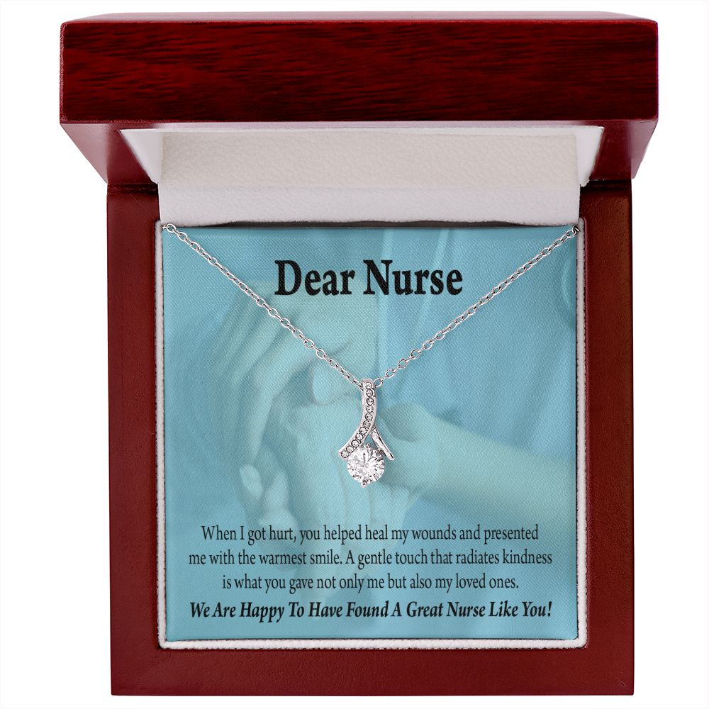 Nurse Thank You Alluring Ribbon Necklace-Express Your Love Gifts