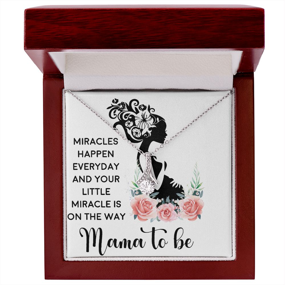 Mama To Be Alluring Ribbon Necklace-Express Your Love Gifts