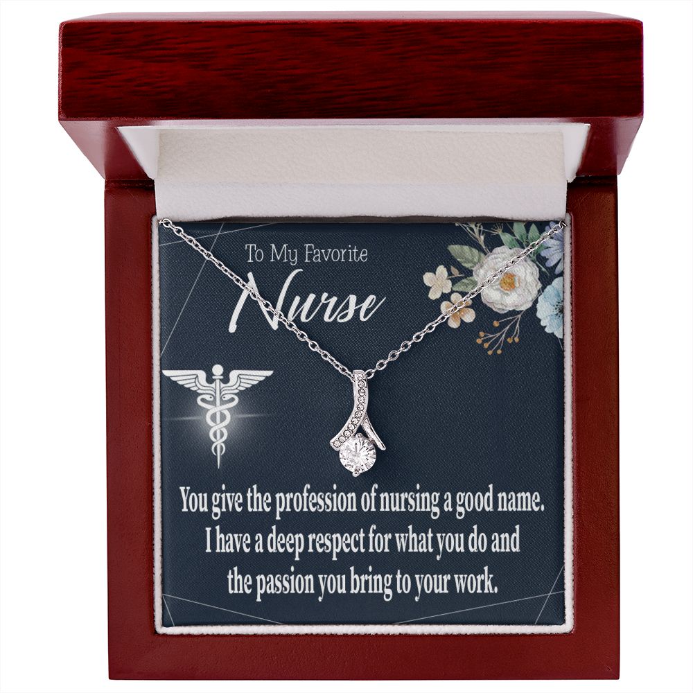 Deep Respect Alluring Ribbon Necklace-Express Your Love Gifts